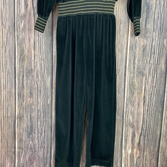 Vintage Liz Claiborne Velour Jumpsuit - Picture 2 of 16